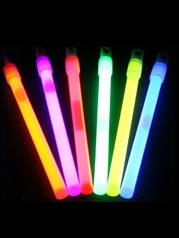 6" Glow Sticks - (Box of 50).